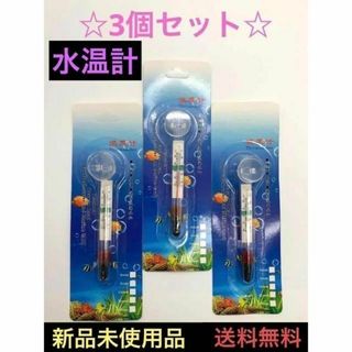 水温計3個セット メダカ飼育 温度計 アクアリウム 温度 水質 管理 産卵期(アクアリウム)