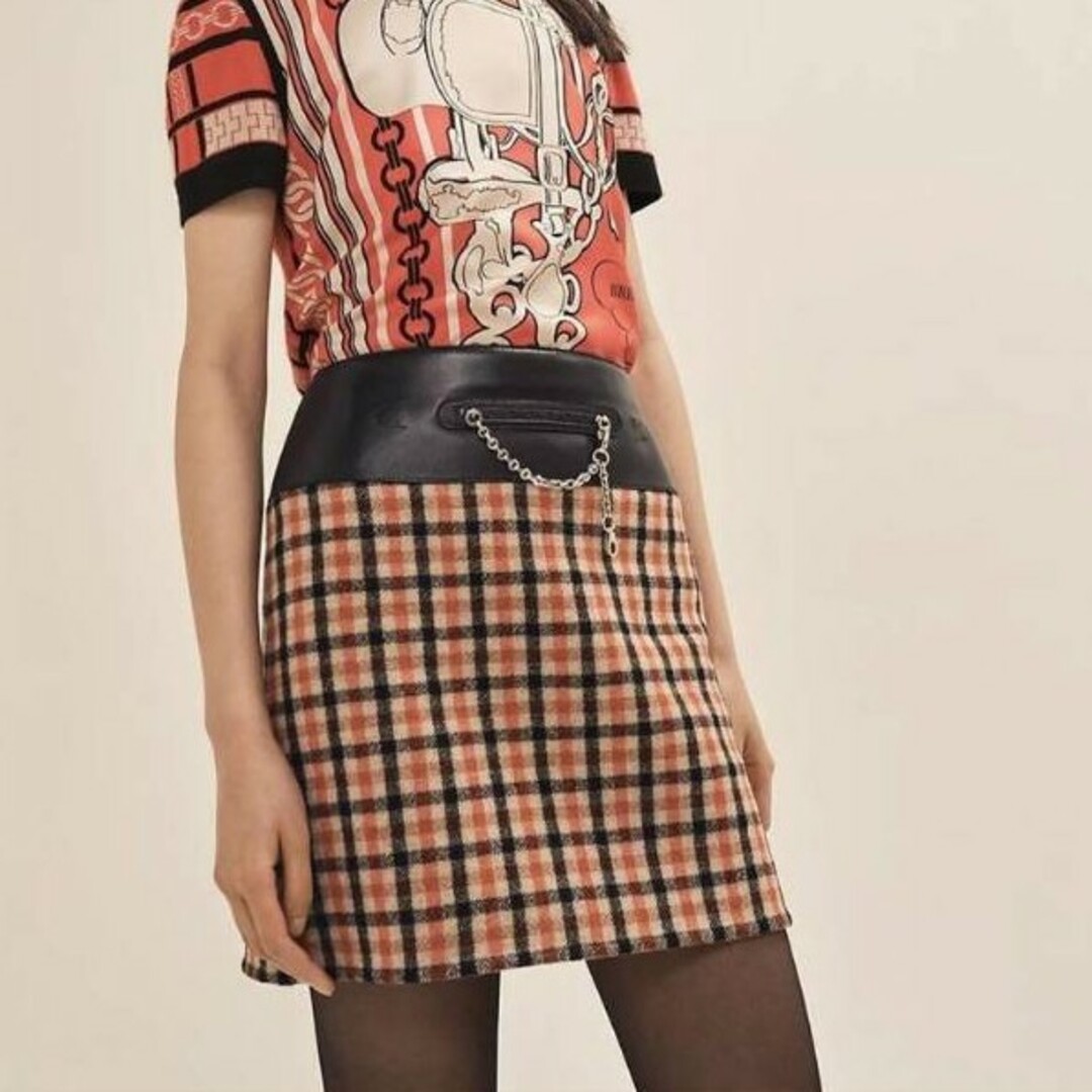HERMES カシミア×レザチェックスカート nijikoさんチアキさん着用 | フリマアプリ ラクマ HERMES カシミア×レザチェックスカート nijikoさんチアキさん着用 | フリマアプリ ラクマ