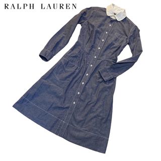 ラルフローレン(Ralph Lauren)の【Ralph Lauren／ラルフローレン】シャツワンピース  S 美品(ロングワンピース/マキシワンピース)