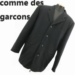 AD1994/JAPANビンテージ/90s/Vintage 　comme des garcons/コムデギャルソン　ウールチェスターコート　sizeL　 ダークネイビー　縫製責任者タグ付き正規品 菅理NO. メ844 #BUZZBERG　-bc844-6th