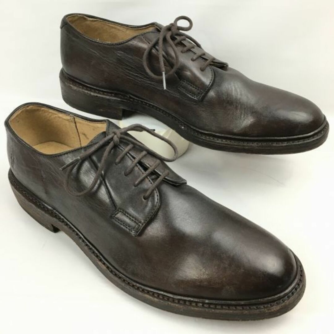 試着交換OK！FRYE/フライ　サイズ11.5D　29.0-29.5程度　Vintage/ビンテージ　プレーントゥ　ビジネスシューズ　焦げ茶　 管NO.ZG-152 #BUZZBERG　-ZG-152-6th | フリマアプリ ラクマ