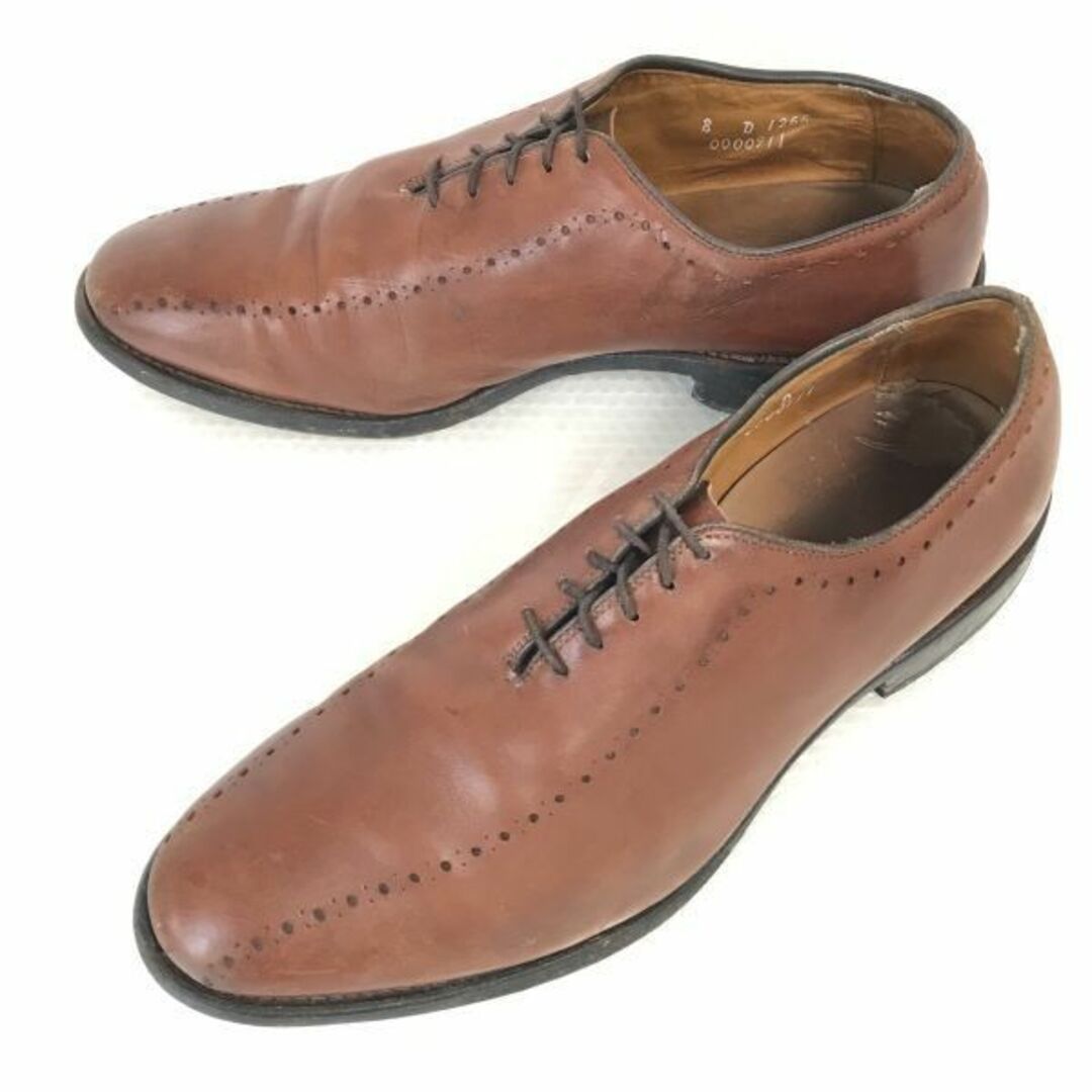 メンズ90s?/USA製/ビンテージ/Vintage★アレンエドモンズ/Allen Edmonds★Hastings/ホールカットシューズ【8D/25.5-26.0/茶/BROWN】dress shoes◆pB-75 #BUZZBERG　-pB-75-6th