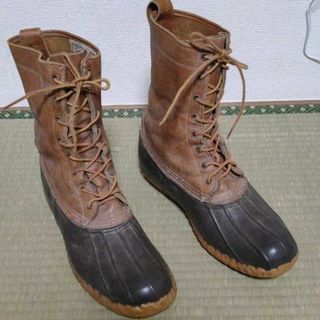 エルエルビーン(L.L.Bean)の80s-90s USA製ビンテージ　LL Bean【12M 28.5-29.5 茶】本革 ロング丈ビーンブーツ スノーブーツ ハンターブーツ 靴 VINTAGE BOOTS★XA10 #BUZZBERG　-xa10-b-6th(ブーツ)