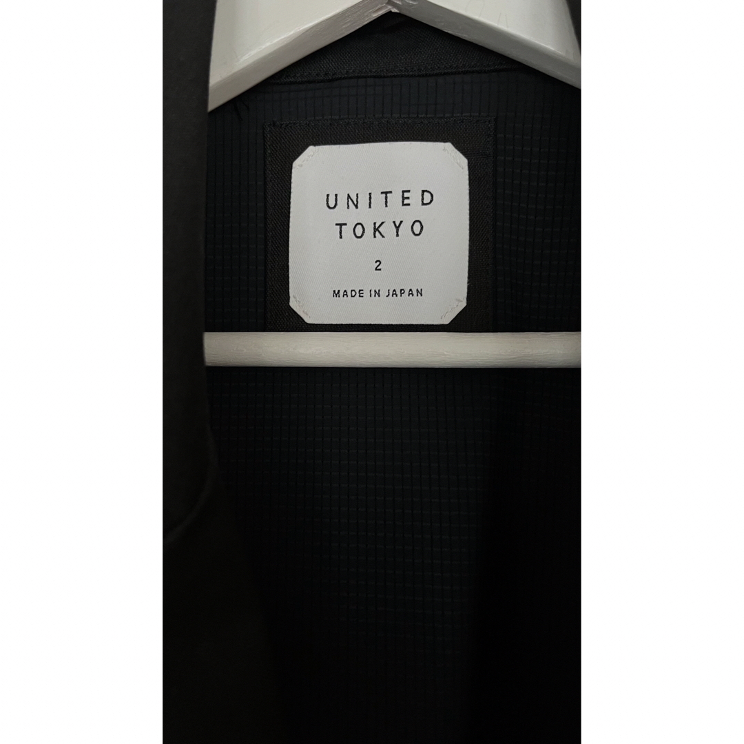 UNITED TOKYO(ユナイテッドトウキョウ)のUNITED TONYO PVCコーティングタイロッケンコート サイズ2ブラック メンズのジャケット/アウター(トレンチコート)の商品写真