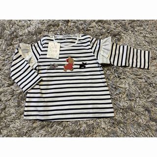 キッズ/ベビー/マタニティ【新品・未使用】MONCLER ENFANT ロゴコットンTシャツグリーン4Y