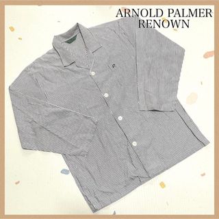 アーノルドパーマー(Arnold Palmer)のArnold Palmer アーノルドパーマー 長袖シャツ ストライプ グレー(Tシャツ/カットソー(七分/長袖))