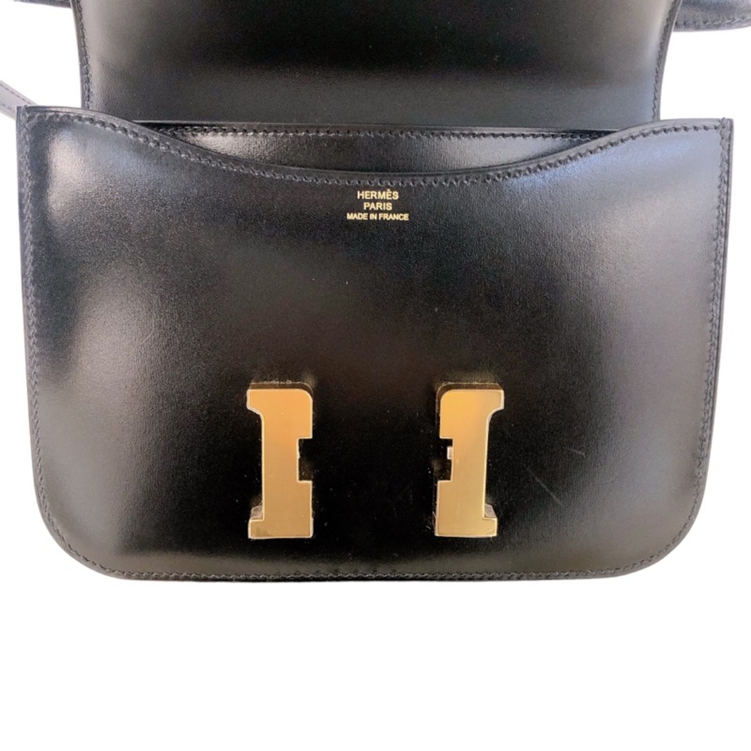 Hermes(エルメス)の　エルメス HERMES コンスタンス3ミニ U刻印（2022年製） ブラック　ゴールド金具  ボックスカーフ レディース ショルダーバッグ レディースのバッグ(ショルダーバッグ)の商品写真