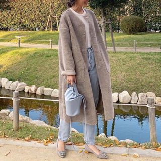 ZARA - ZARA BASIC 未使用品 タグ付き ロングコート ネイビー ザラの