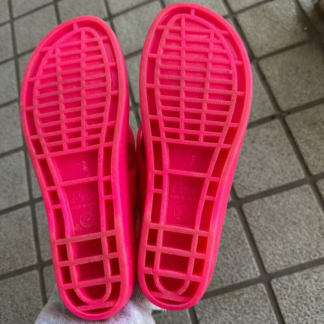 ギョサン　蛍光　ピンク レディースの靴/シューズ(ビーチサンダル)の商品写真