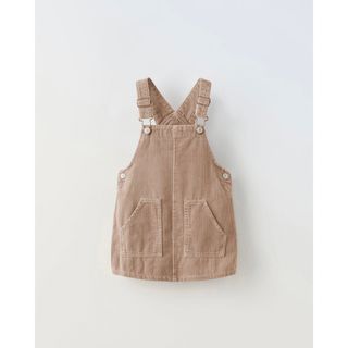 ザラキッズ(ZARA KIDS)のZARA コーデュロイジャンパースカート(ワンピース)