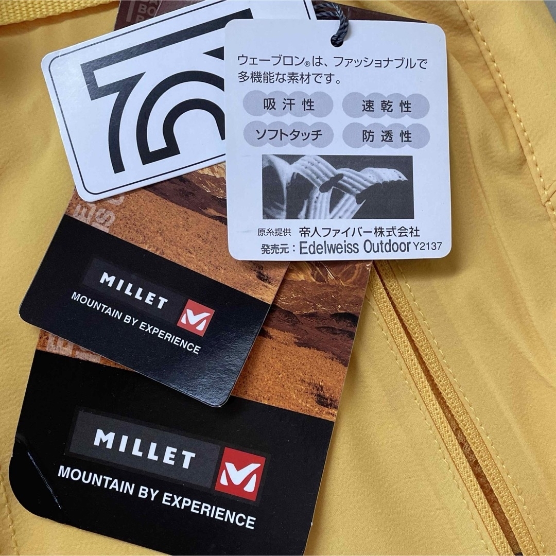 MILLET(ミレー)の大幅値下げ‼️新品 MILLETミレーパンツ イエロー 登山ゴルフ73cm薄手 スポーツ/アウトドアのアウトドア(登山用品)の商品写真