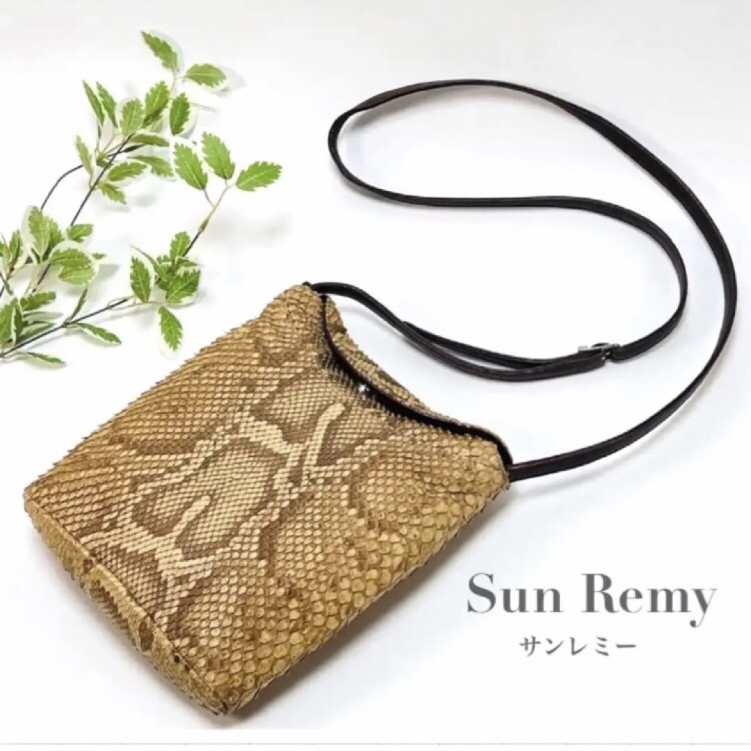 Sun Remy サンレミー ショルダーバッグ パイソン 蛇柄 斜めがけ レディースのバッグ(ショルダーバッグ)の商品写真