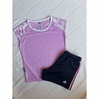 アディダス(adidas)の⭐︎トムとジェリー⭐︎様専用です！ アディダス ＊ セットアップ 140 女の子(Tシャツ/カットソー)