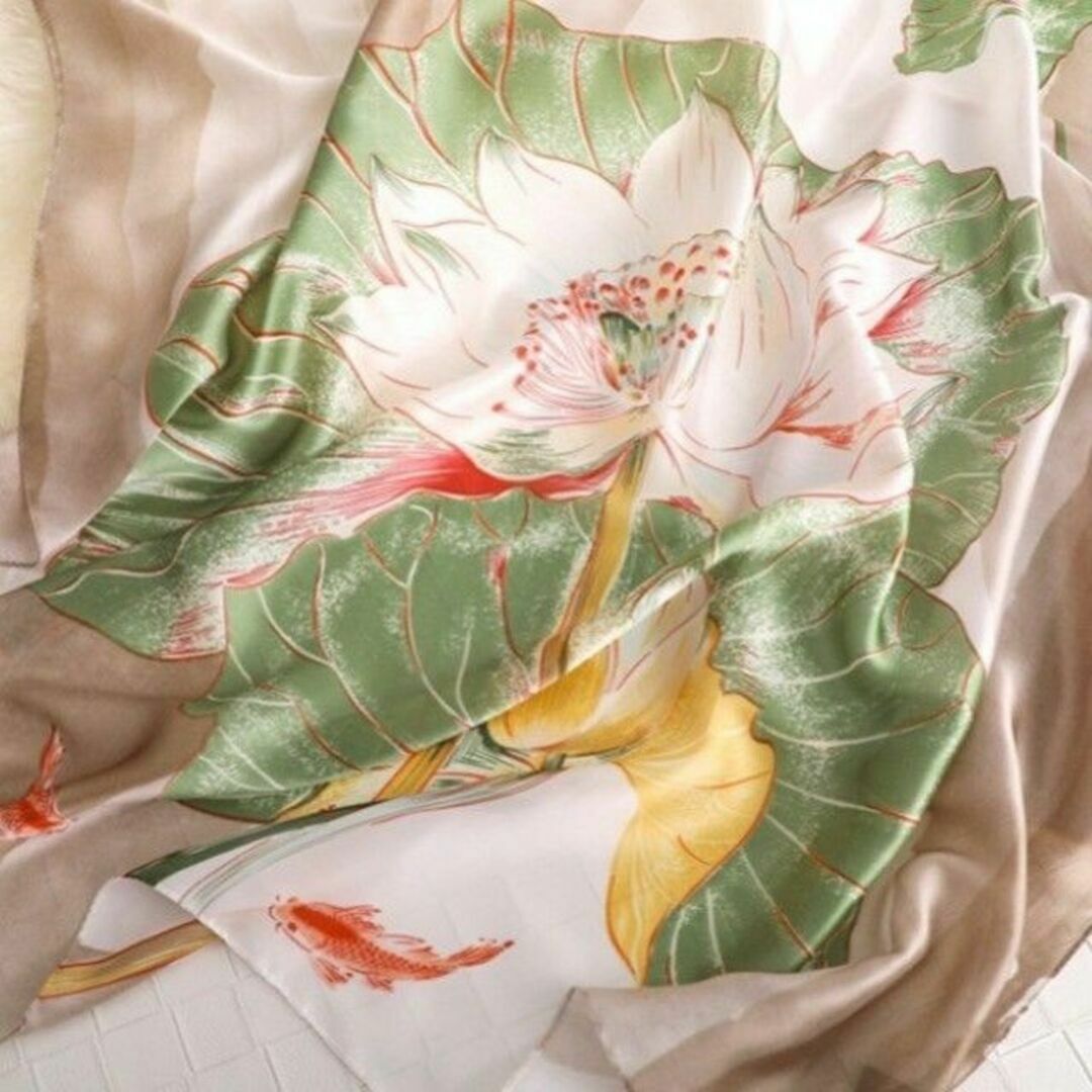 ストール UVカット 紫外線対策 予防 スカーフ エレガント 韓国ファッション レディースのファッション小物(ストール/パシュミナ)の商品写真