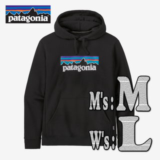 パタゴニア(patagonia)のパタゴニア　パーカー　フーディ　トレーナー　黒　M　新品未使用(パーカー)