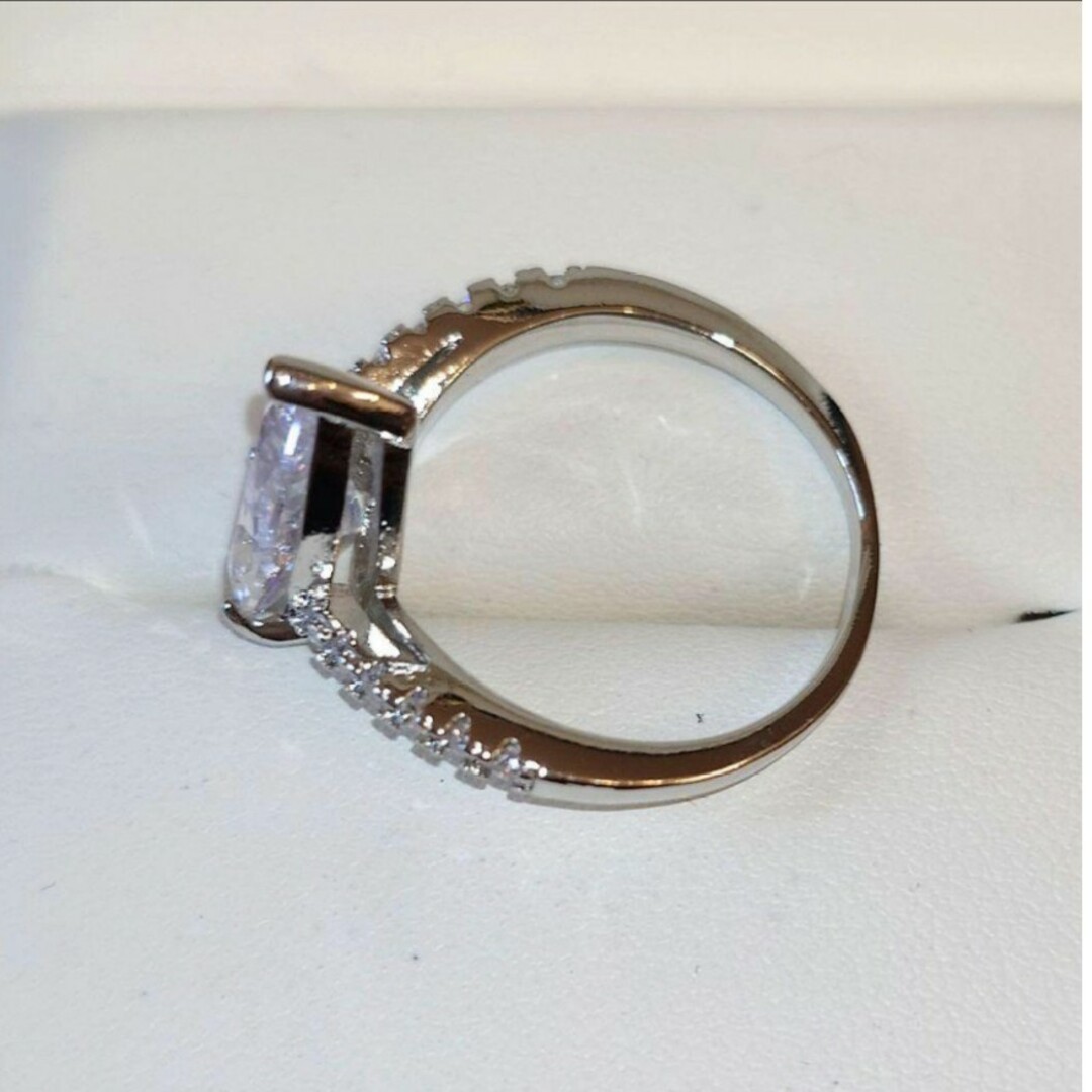 1811 高級 sona ダイヤモンド リング ドロップ パヴェ シルバー レディースのアクセサリー(リング(指輪))の商品写真