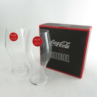 リーデル(RIEDEL)の美品 RIEDEL リーデル Coca Cola コカコーラ コカコーラ グラス 2点 ペア SY8071A3 【中古】(グラス/カップ)