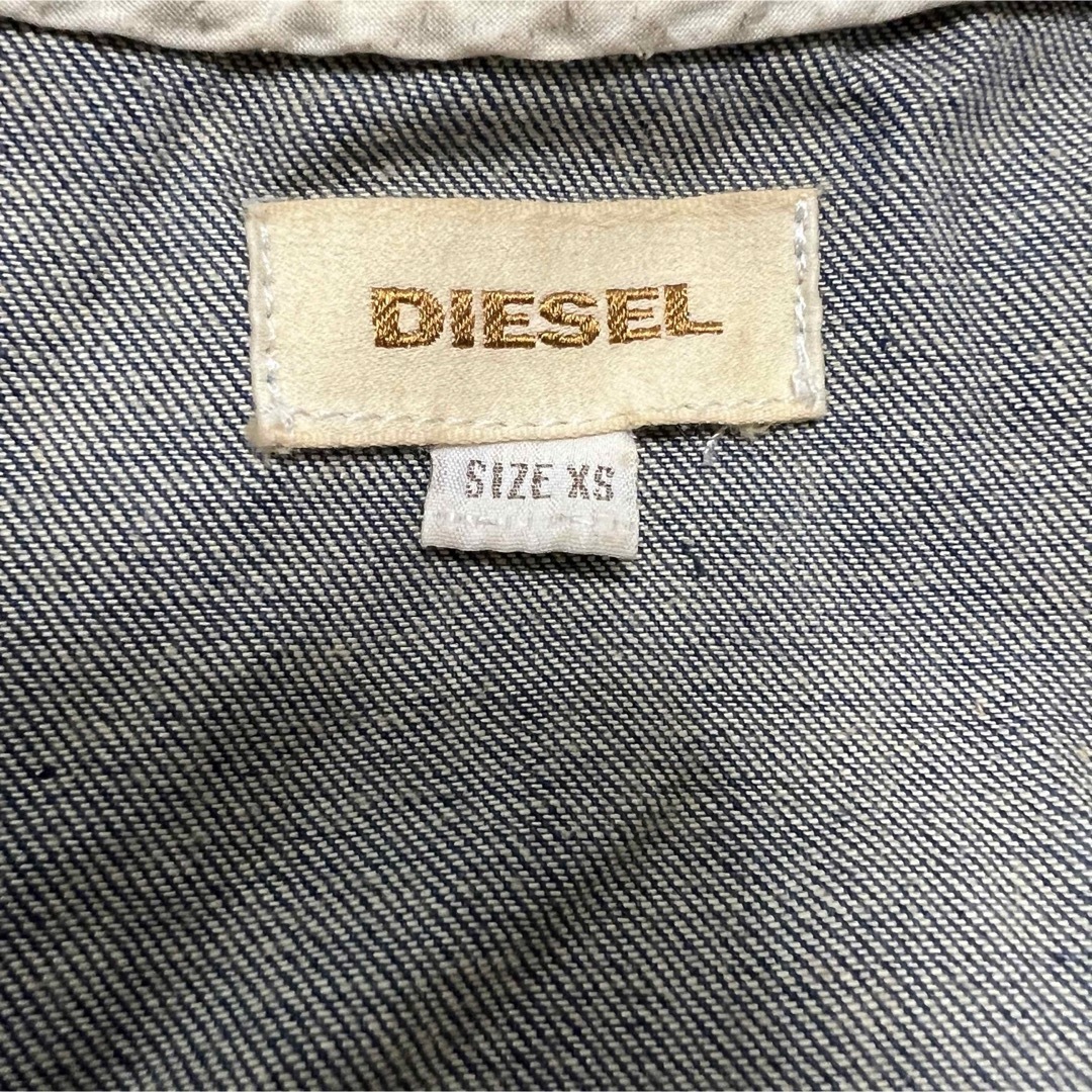 DIESEL(ディーゼル)のDIESEL チェーン付きデニム セットアップ  スカート ベストマイクロミニ レディースのスカート(ミニスカート)の商品写真