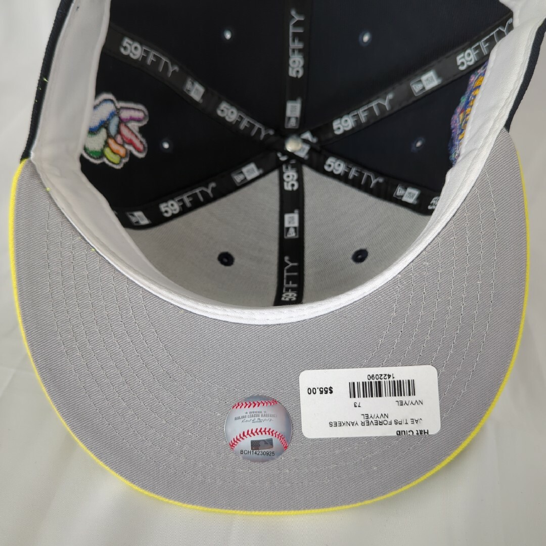 NEW ERA(ニューエラー)の新品　イエロー　ヤンキース　海外限定　JAE TIPS　CAP 7 3/8 メンズの帽子(キャップ)の商品写真