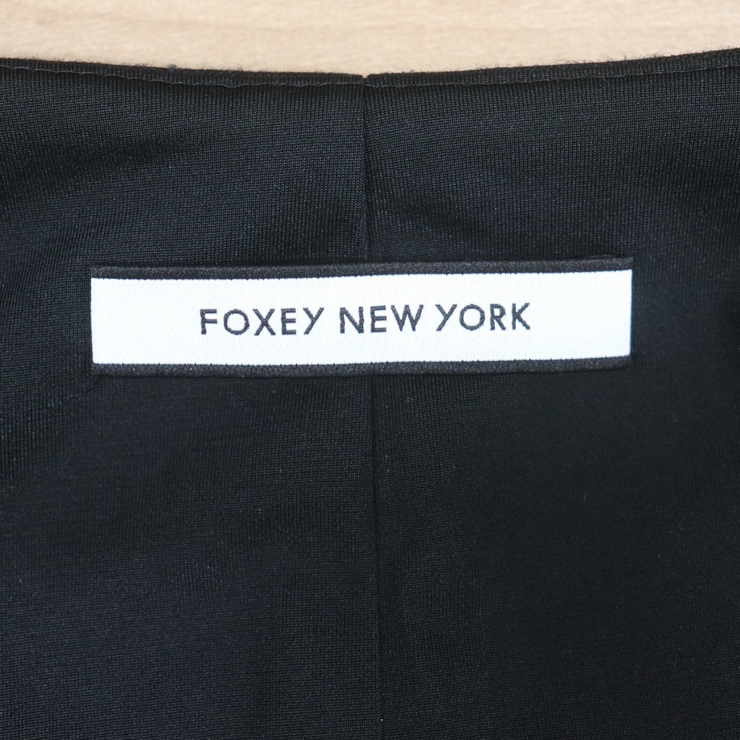 FOXEY(フォクシー)のIT2X1FCHIY96 FOXEY NEWYORK フォクシーニューヨーク  BELLA LUNA ベラルナ ブラック 43091 ワンピース ノースリーブ レディース レディースのワンピース(ひざ丈ワンピース)の商品写真