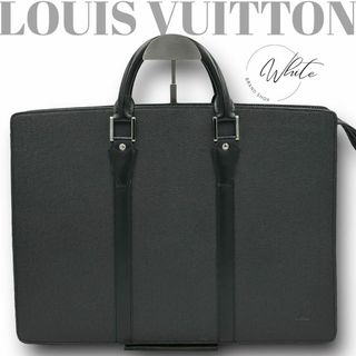 ルイヴィトン(LOUIS VUITTON)の【美品】ルイヴィトン　タイガ　ビジネスバッグ　トート　黒　ブラック(ビジネスバッグ)