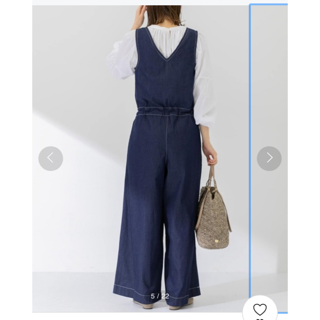 URBAN RESEARCH(アーバンリサーチ)のSonny Label クロス刺繍サロペット レディースのパンツ(サロペット/オーバーオール)の商品写真