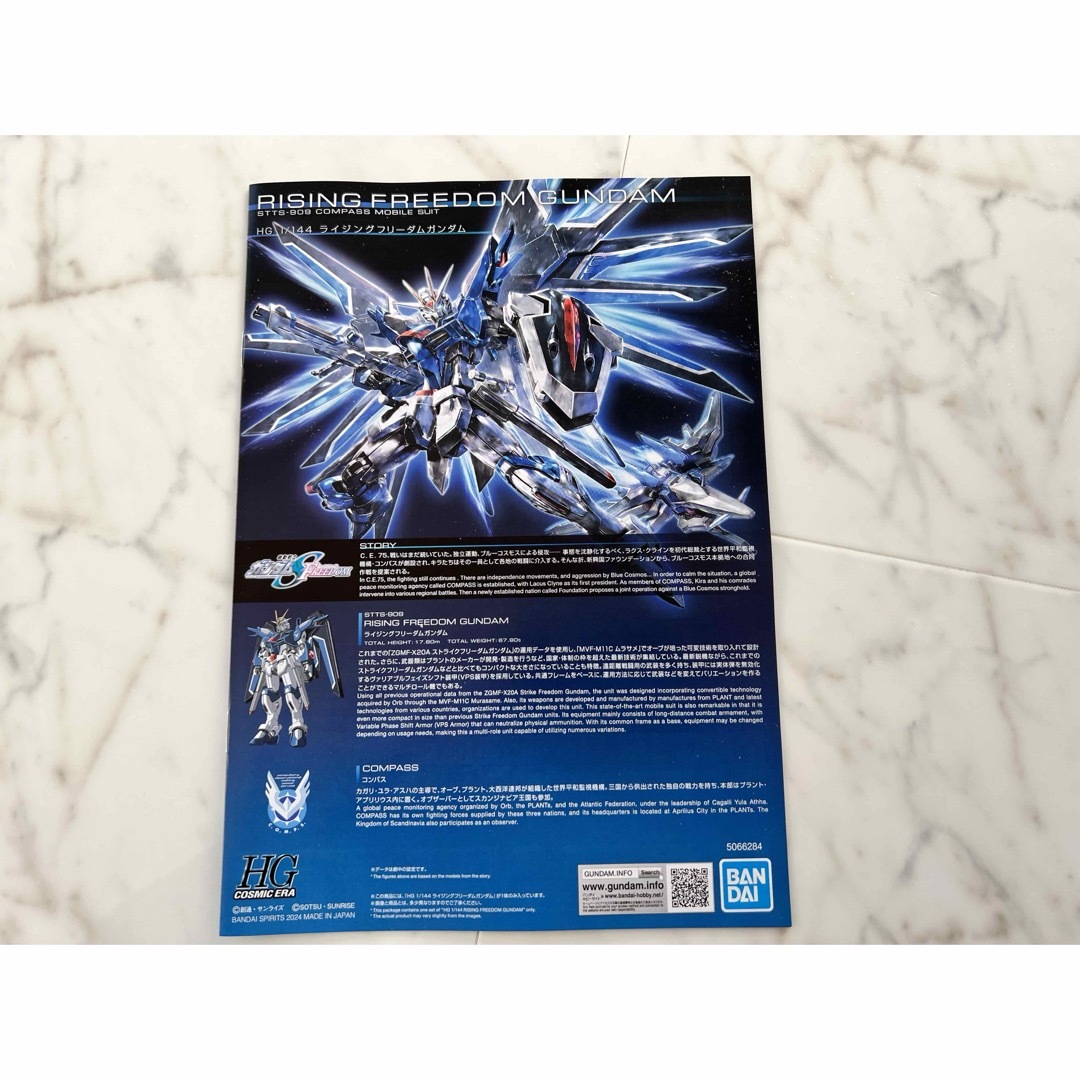 【バラ売り】HGライジングフリーダムガンダム　取扱説明書のみ | フリマアプリ ラクマ