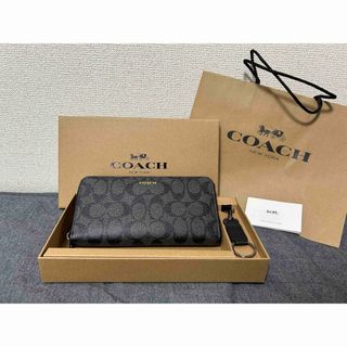 COACH コーチ　長財布　財布　メンズ　ブラック　ギフト　贈り物　新品未使用