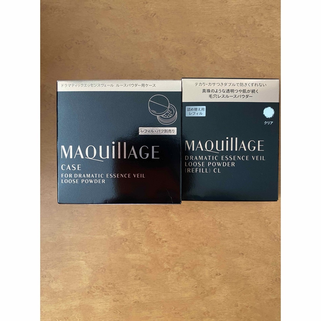 MAQuillAGE(マキアージュ)のマキアージュ　ルースパウダー用ケース＆ルースパウダー コスメ/美容のベースメイク/化粧品(フェイスパウダー)の商品写真