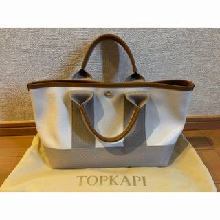 トプカピ(TOPKAPI)のスコッチグレイン　ネオレザー　ミニトートバッグ　ペールベージュ(トートバッグ)