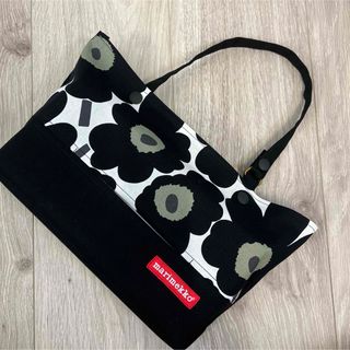 マリメッコ(marimekko)のボックスティッシュケース　ブラック(その他)