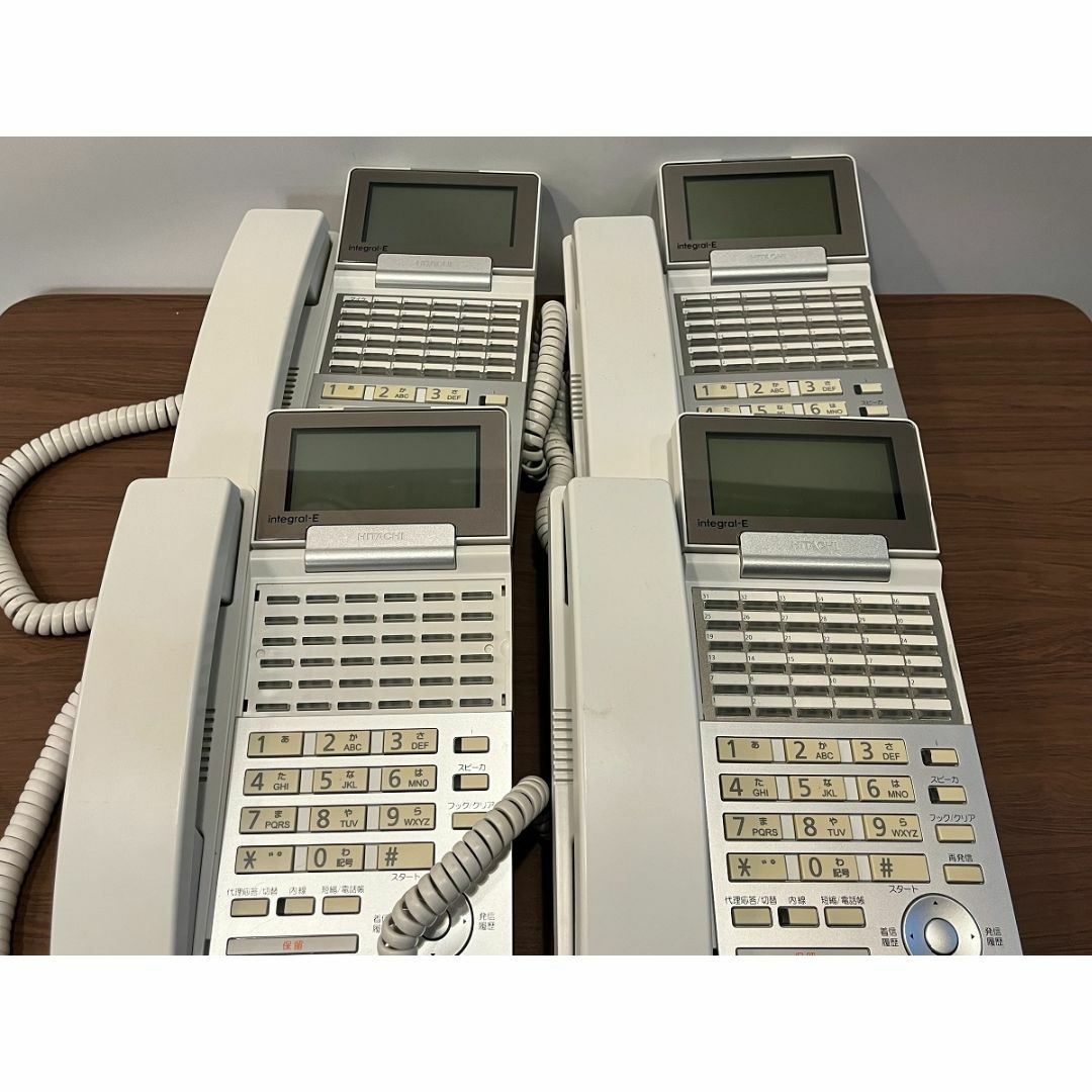 integralE日立　HITACHI　ビジネスフォン　4台セット　ET-36IE-SD(W)2