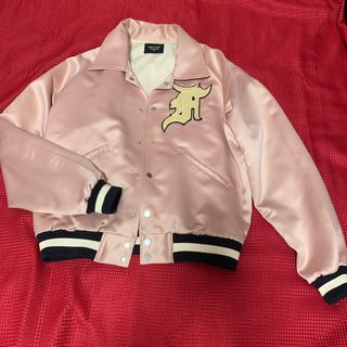 FEAR OF GOD Satin Baseball Jacket  ピンク(ナイロンジャケット)