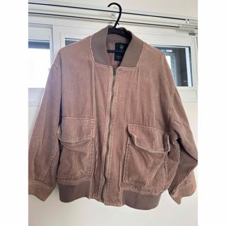 ダブルクローゼット(w closet)のwcloset コーデュロイアウター ブルゾン ピンクベージュ(ブルゾン)