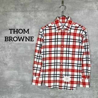 トムブラウン(THOM BROWNE)の『THOM BROWNE.』 トムブラウン チェック柄 ボタンダウンシャツ(シャツ)