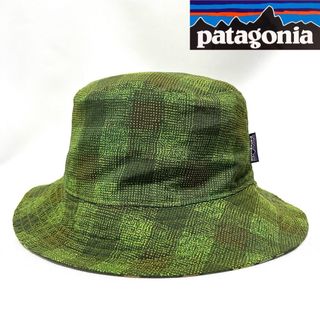 パタゴニア(patagonia)の【新品】patagoniaパタゴニア③KIDS用チェック総柄リバーシブルハット(帽子)