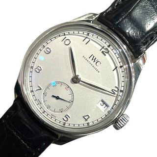 インターナショナルウォッチカンパニー(IWC)の　インターナショナルウォッチカンパニー IWC ポルトギーゼ ハンドワインド 8デイズ IW510203 ホワイト ステンレススチール メンズ 腕時計(その他)