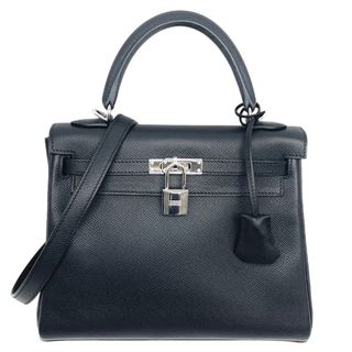 エルメス(Hermes)のエルメス ケリー25 エプソン バッグ トートバッグ ショルダーバッグ ノワール ブラック(トートバッグ)