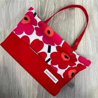 マリメッコ(marimekko)のボックスティッシュケース　レッド(ティッシュボックス)