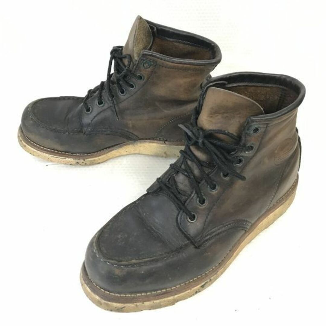 試着交換OK！Rare!1997年製★REDWING 875★Irish Setter/P8/97/犬刻印/ワークブーツ【6.5E/24.5/茶/BROWN】90s/Vintage/レッドウイング/Shoes◆cWB101-7 #BUZZBERG　cWB101-7-6thconditionrank