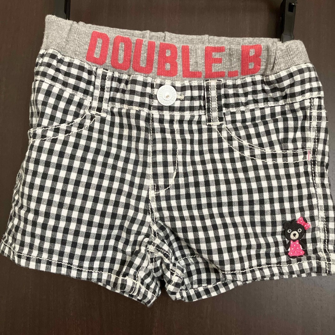 DOUBLE.B(ダブルビー)のミキハウス　ダブルB 130 ショートパンツ キッズ/ベビー/マタニティのキッズ服女の子用(90cm~)(パンツ/スパッツ)の商品写真