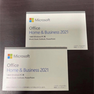 Microsoft - office 2019 Home & Business 二枚セットの通販｜ラクマ