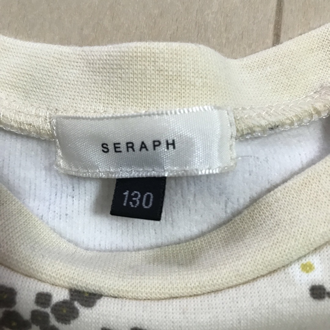 Seraph(セラフ)のSERAPH 花柄ワンピース　130 キッズ/ベビー/マタニティのキッズ服女の子用(90cm~)(ワンピース)の商品写真