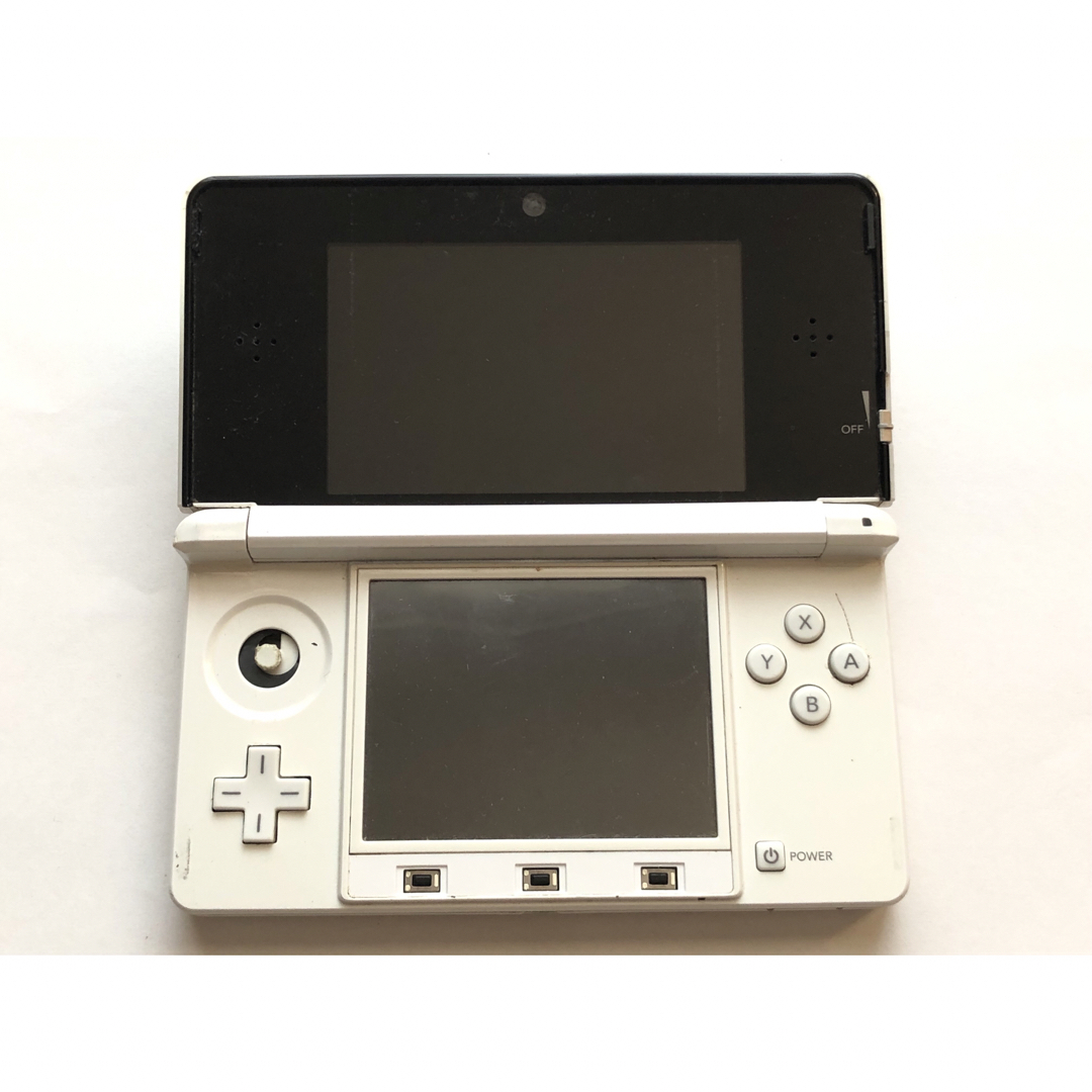 ニンテンドー3DS(ニンテンドー3DS)のジャンク　Nintendo 3DS  本体　ピュアホワイト　ゲーム機 エンタメ/ホビーのゲームソフト/ゲーム機本体(携帯用ゲーム機本体)の商品写真