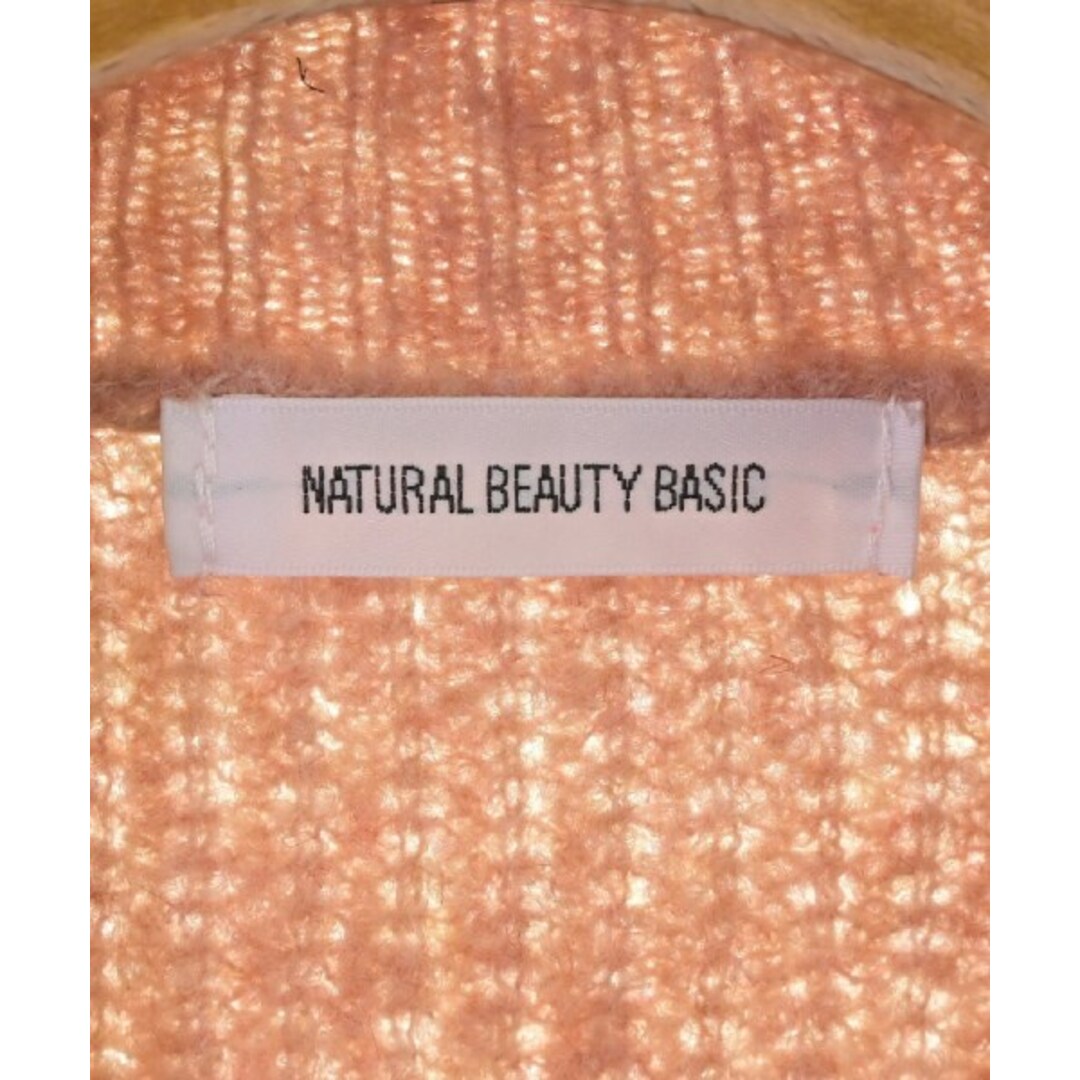 NATURAL BEAUTY BASIC(ナチュラルビューティーベーシック)のNATURAL BEAUTY BASIC ニット・セーター M ピンク 【古着】【中古】 レディースのトップス(ニット/セーター)の商品写真