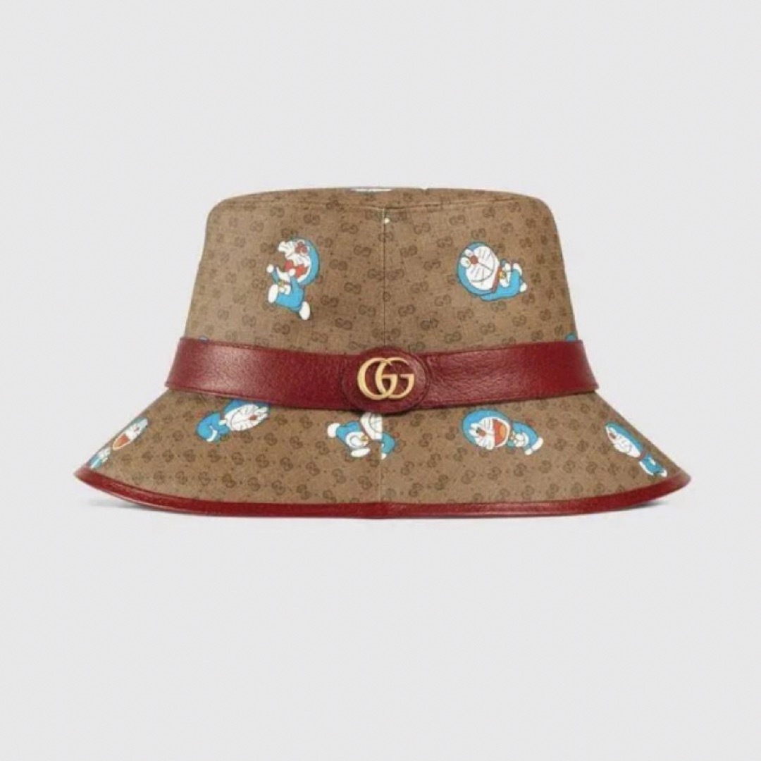 Gucci(グッチ)の【新品タグ付】 S 希少 DORAEMON x GUCCI GG バケットハット レディースの帽子(ハット)の商品写真
