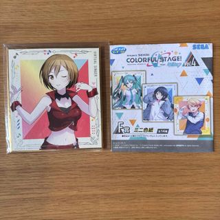 セガ(SEGA)のプロセカSEGAラッキーくじ　F賞 ミニ色紙　MEIKO(キャラクターグッズ)