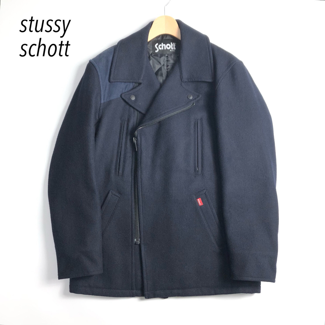 STUSSY(ステューシー)のステューシーショット　ウールライダースショット メンズのジャケット/アウター(ライダースジャケット)の商品写真