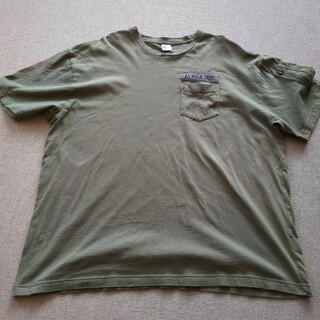 アルファインダストリーズ(ALPHA INDUSTRIES)の大きいサイズ ALPHA 半袖Tシャツ 4XL(Tシャツ/カットソー(半袖/袖なし))