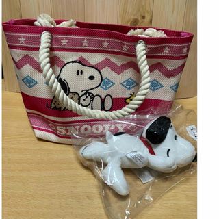 スヌーピー(SNOOPY)のスヌーピー　ロープトート&マスコット(キャラクターグッズ)